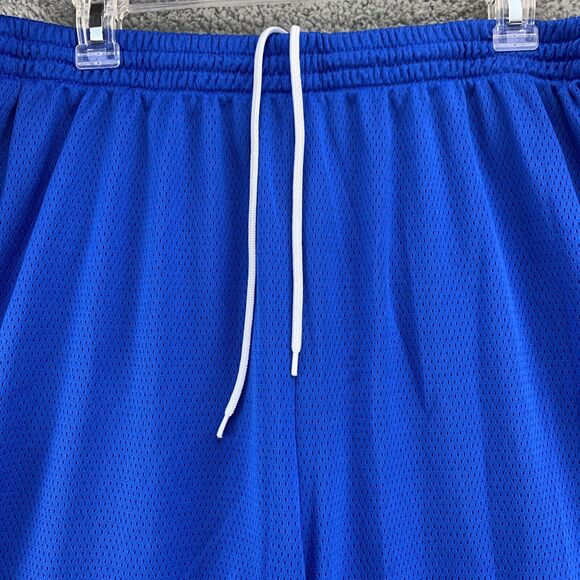 Energy Zone Mens Basketball Shorts XL W36 Blue Drawstring Elastic Waist Pocket - Picture 4 of 12